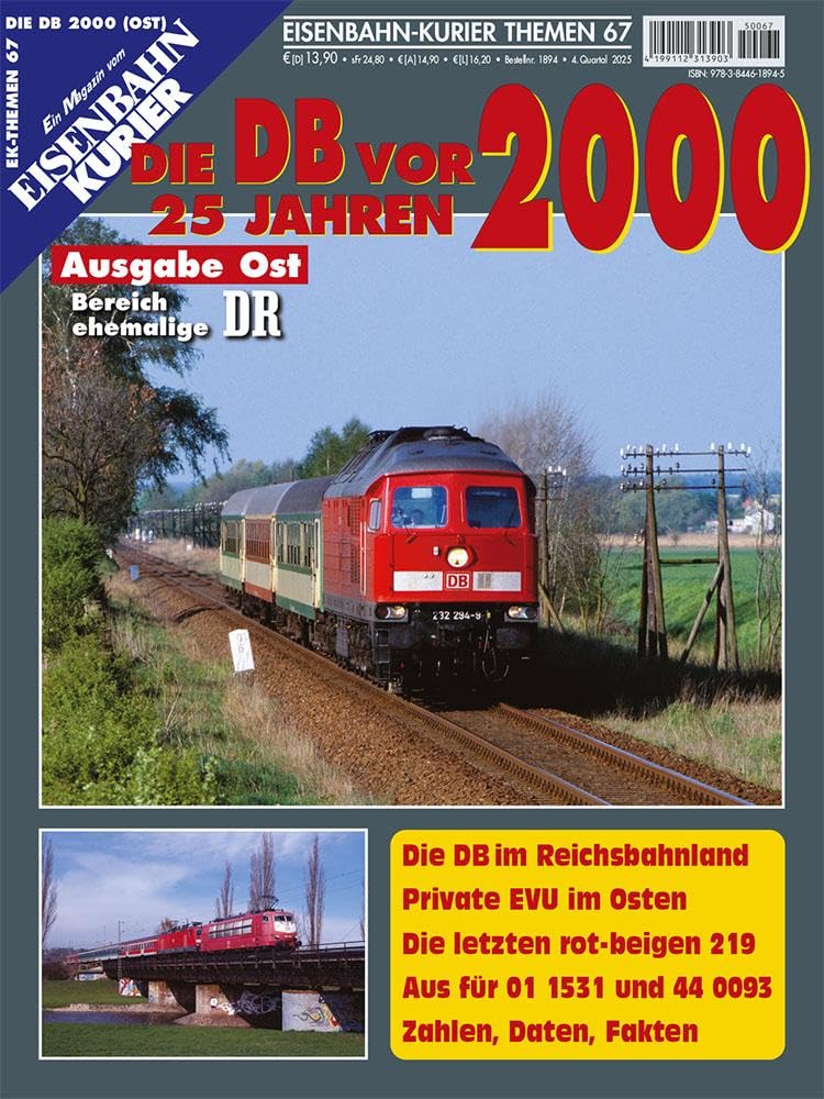 Bild von Die DB vor 25 Jahren - 2000 Ausgabe Ost