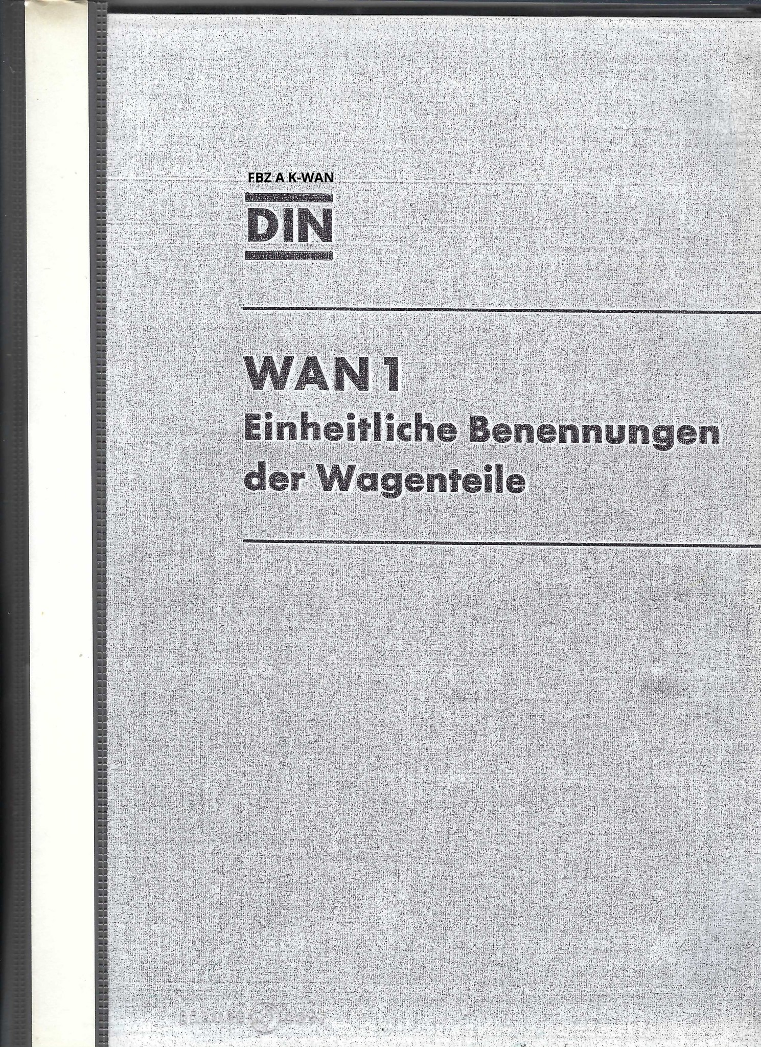 Bild von WAN 1 - Einheitliche Benennungen der Wagenteile