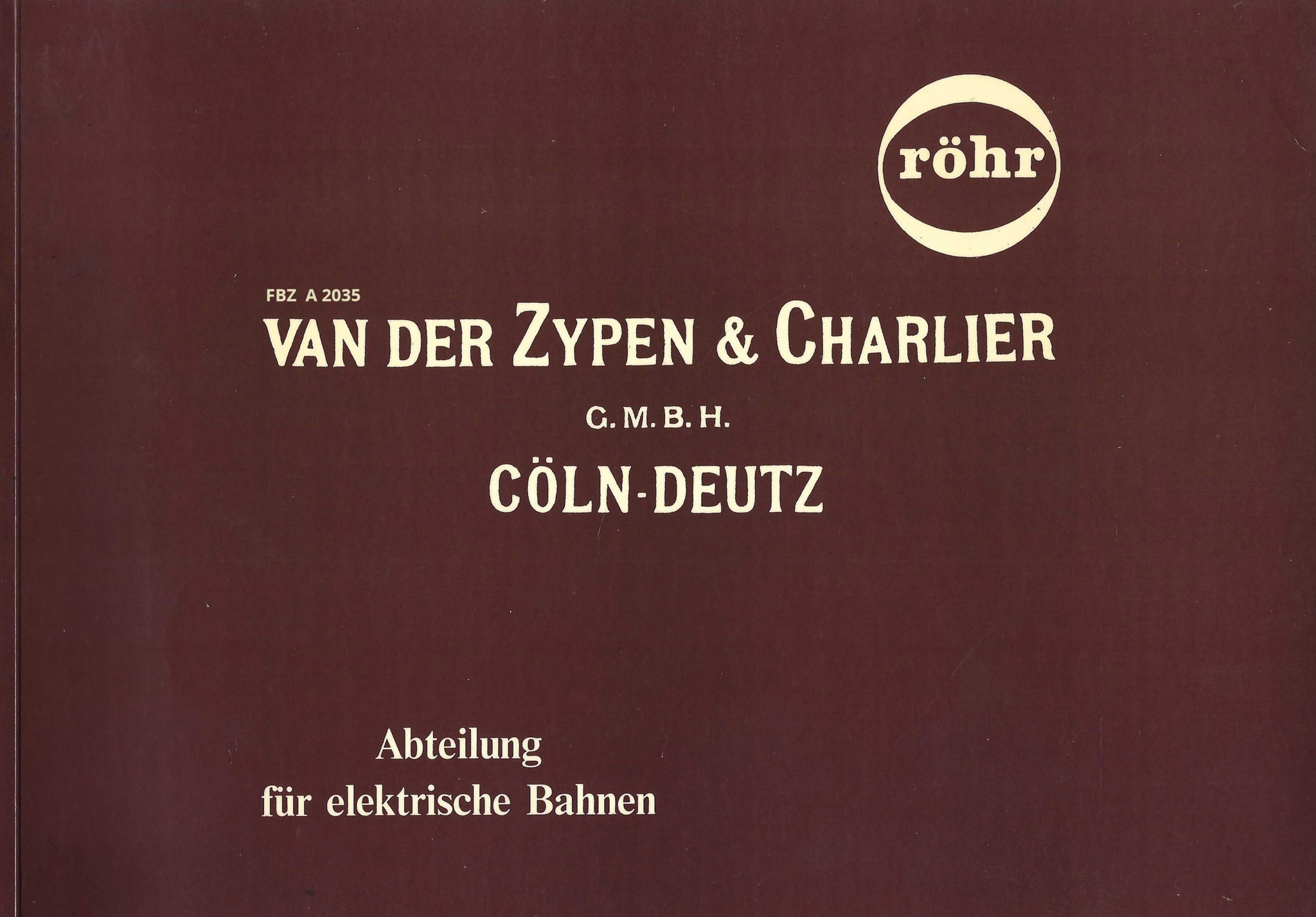 Bild von Van der Zypen & Charlier GmbH Cöln-Deutz