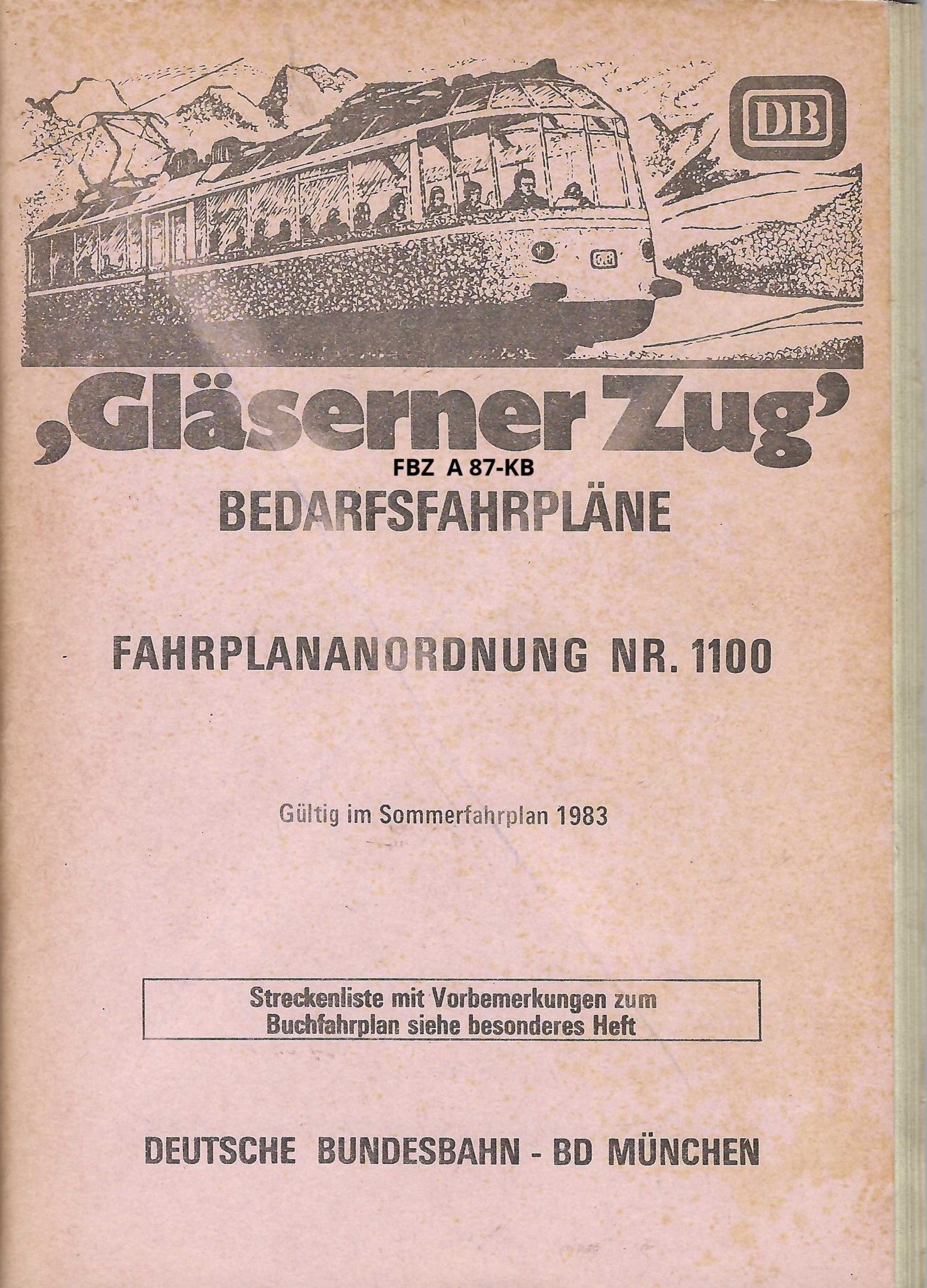 Bild von GLÄSERNER ZUG 1983