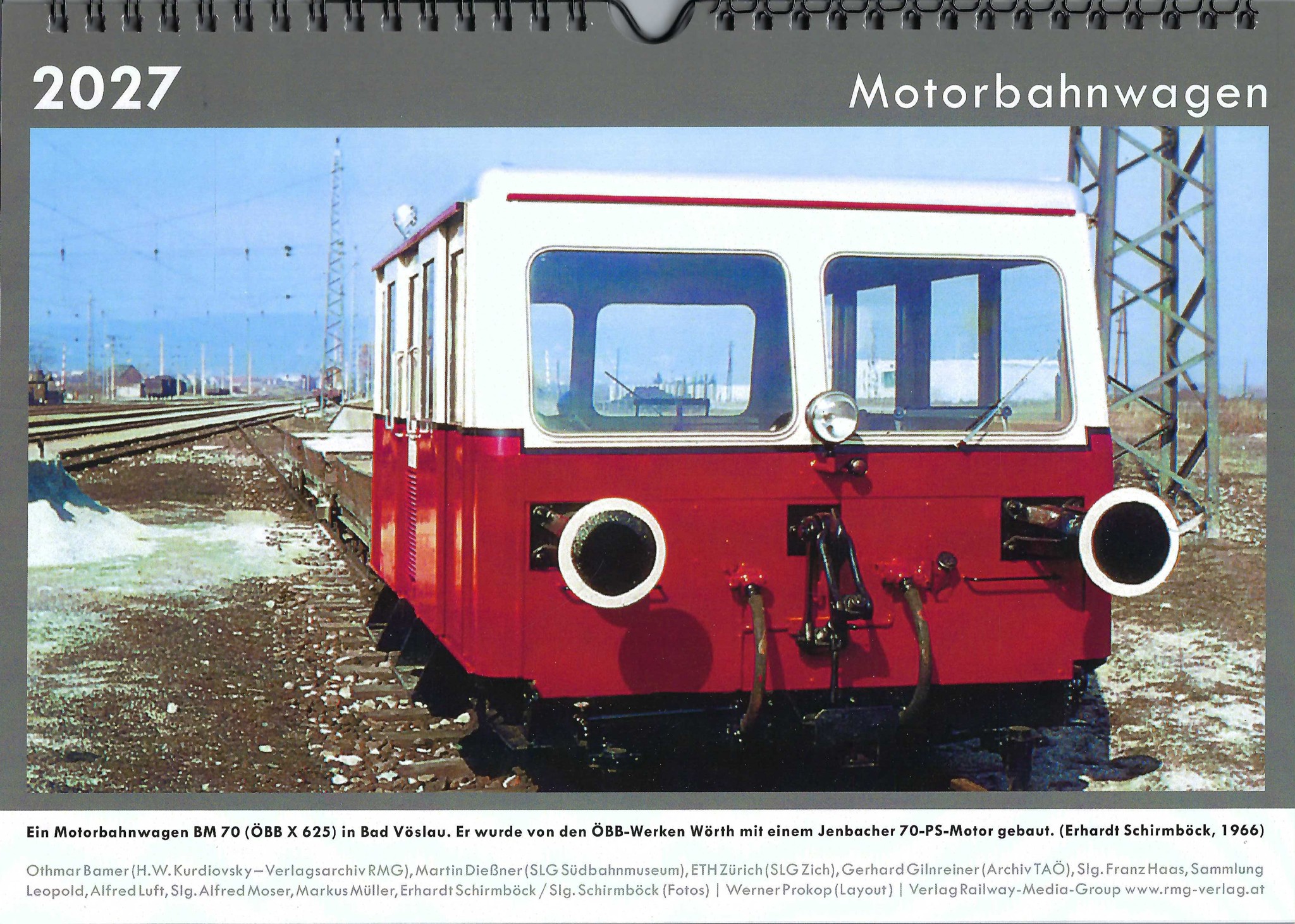 Bild von Kalender - Motorbahnwagen 2027