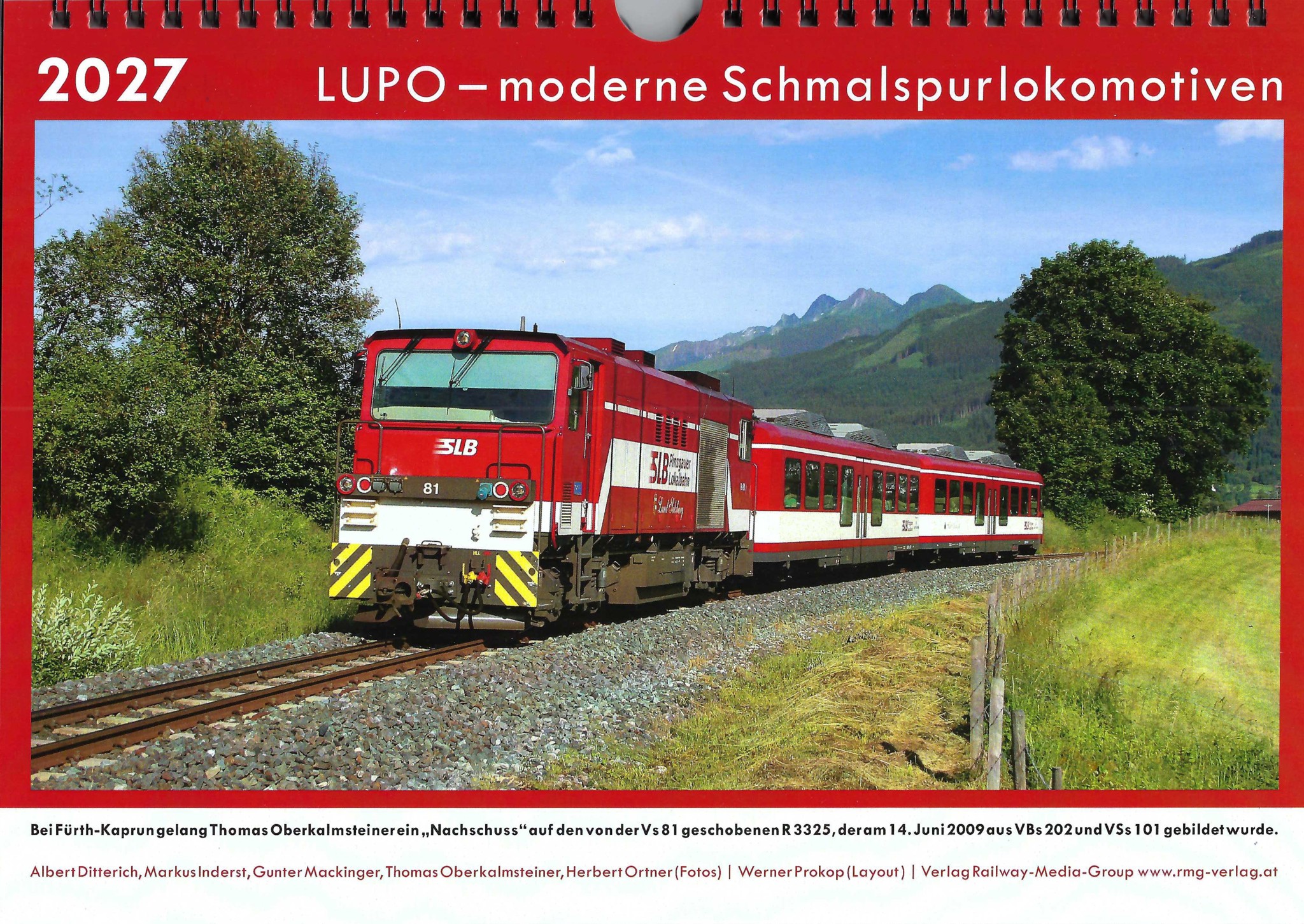 Bild von Kalender 2027 - LUPO - moderne Schmalspurlokomotiven