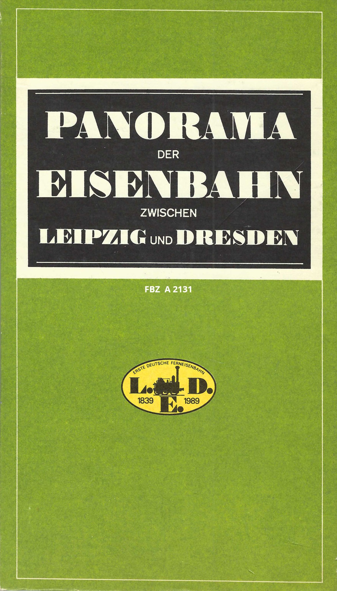 Panorama der Eisenbahn Zwischen Leipzig und Dresden