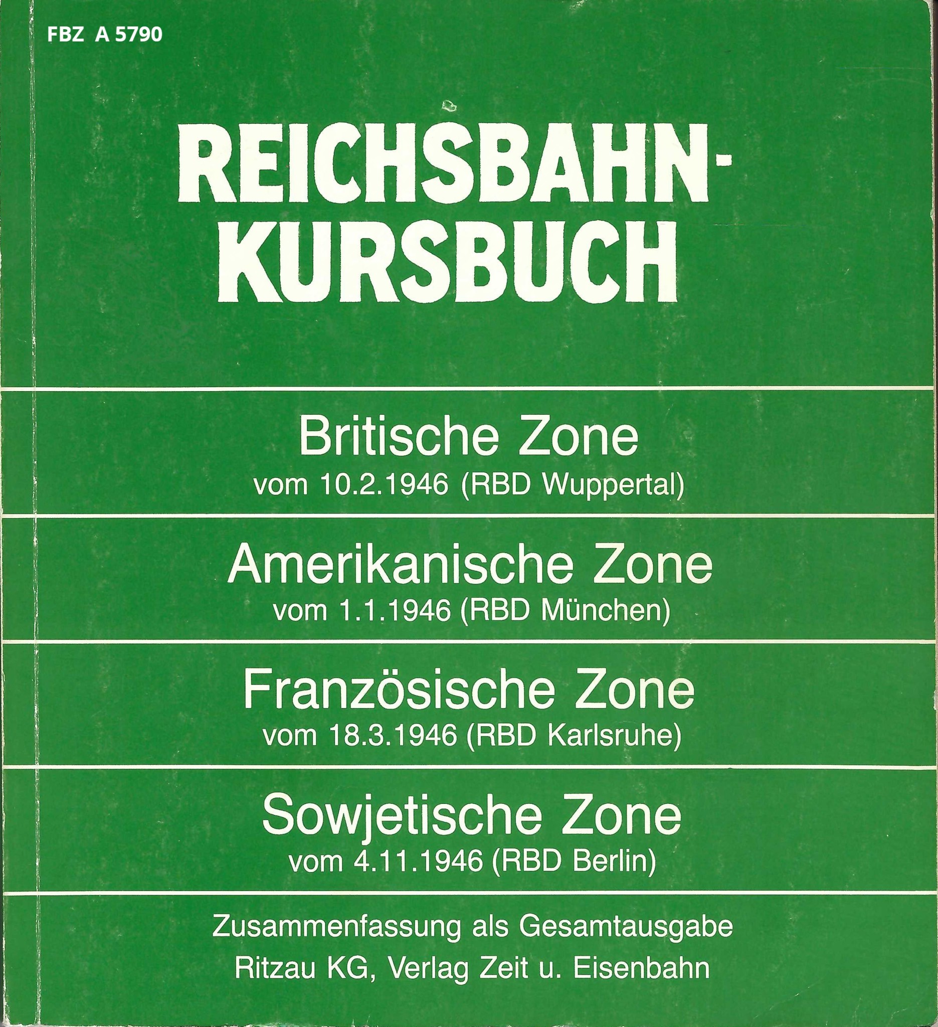 Bild von Reichsbahn-Kursbuch 1946