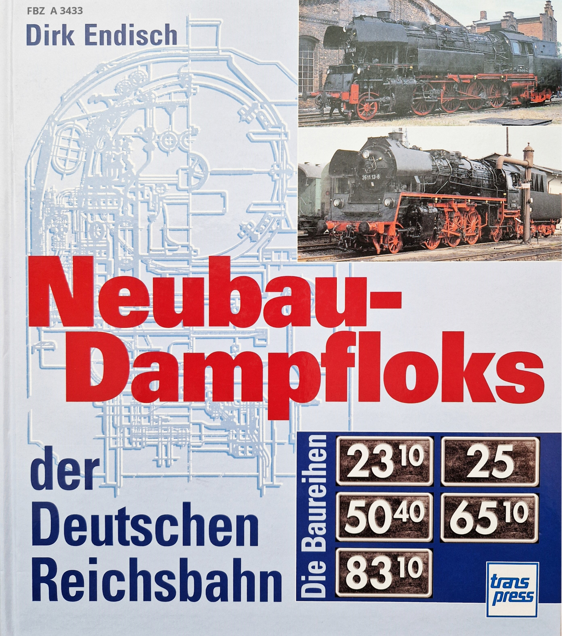 Bild von Neubau-Dampfloks der deutschen Reichsbahn