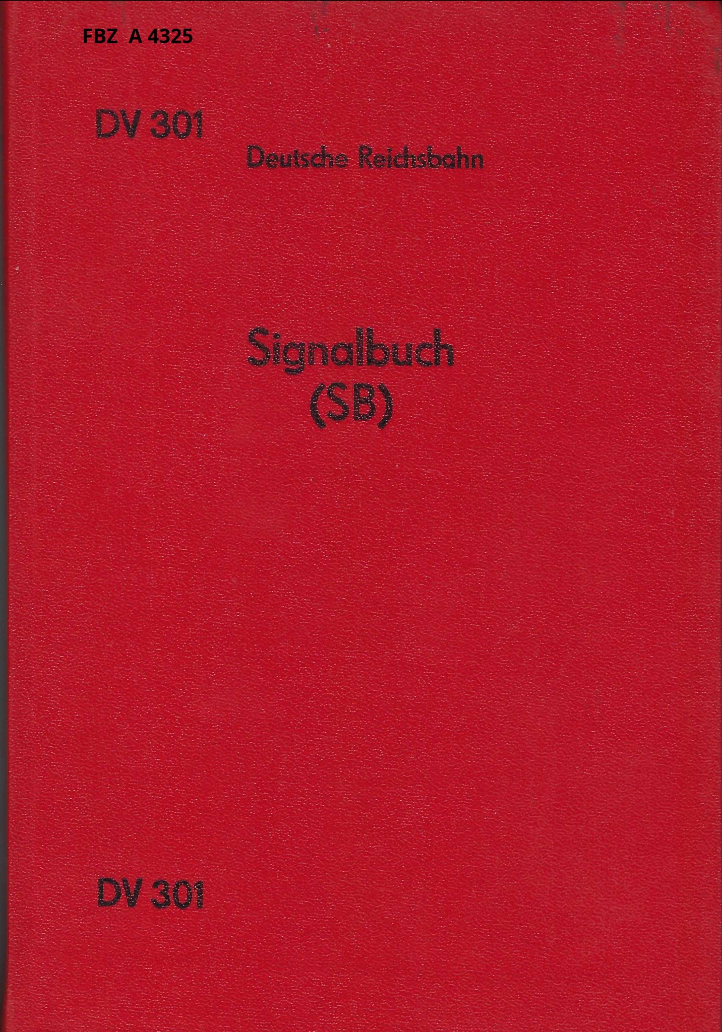 Bild von Signalbuch (SB) DV 301 Ausgabe 1971