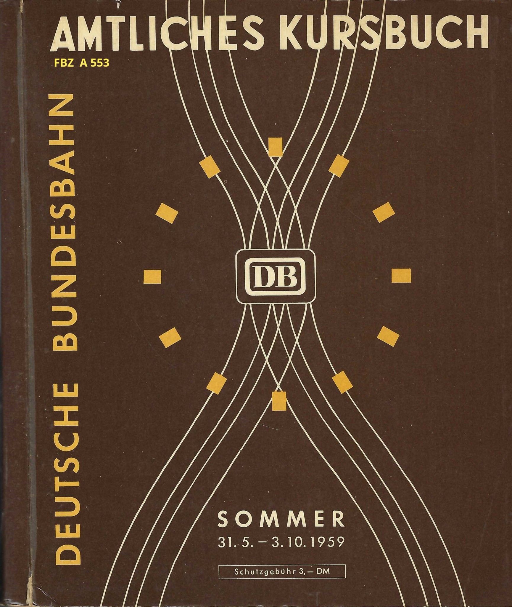 Bild von Amtliches Kursbuch Deutsche Bundesbahn Sommer 1959