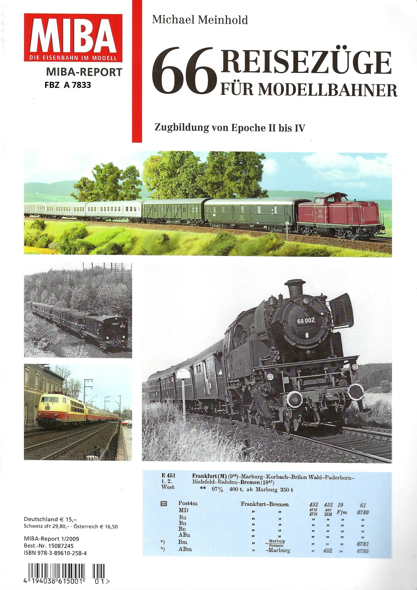 Bild von 66 Reisezüge für Modellbahner