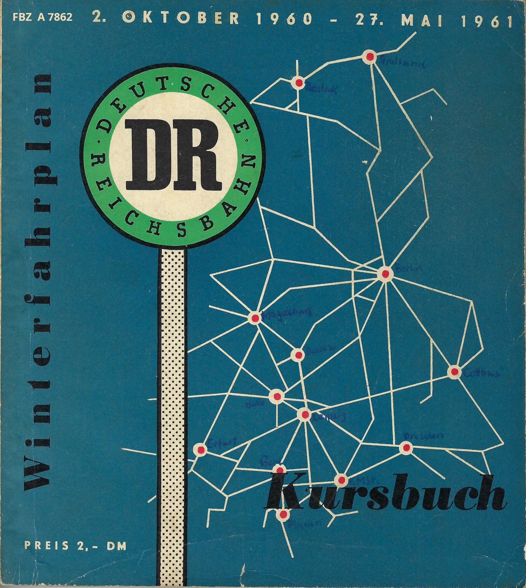 Bild von Amtliches Kursbuch der Deutschen Reichsbahn - Winterfahrplan 1960/61