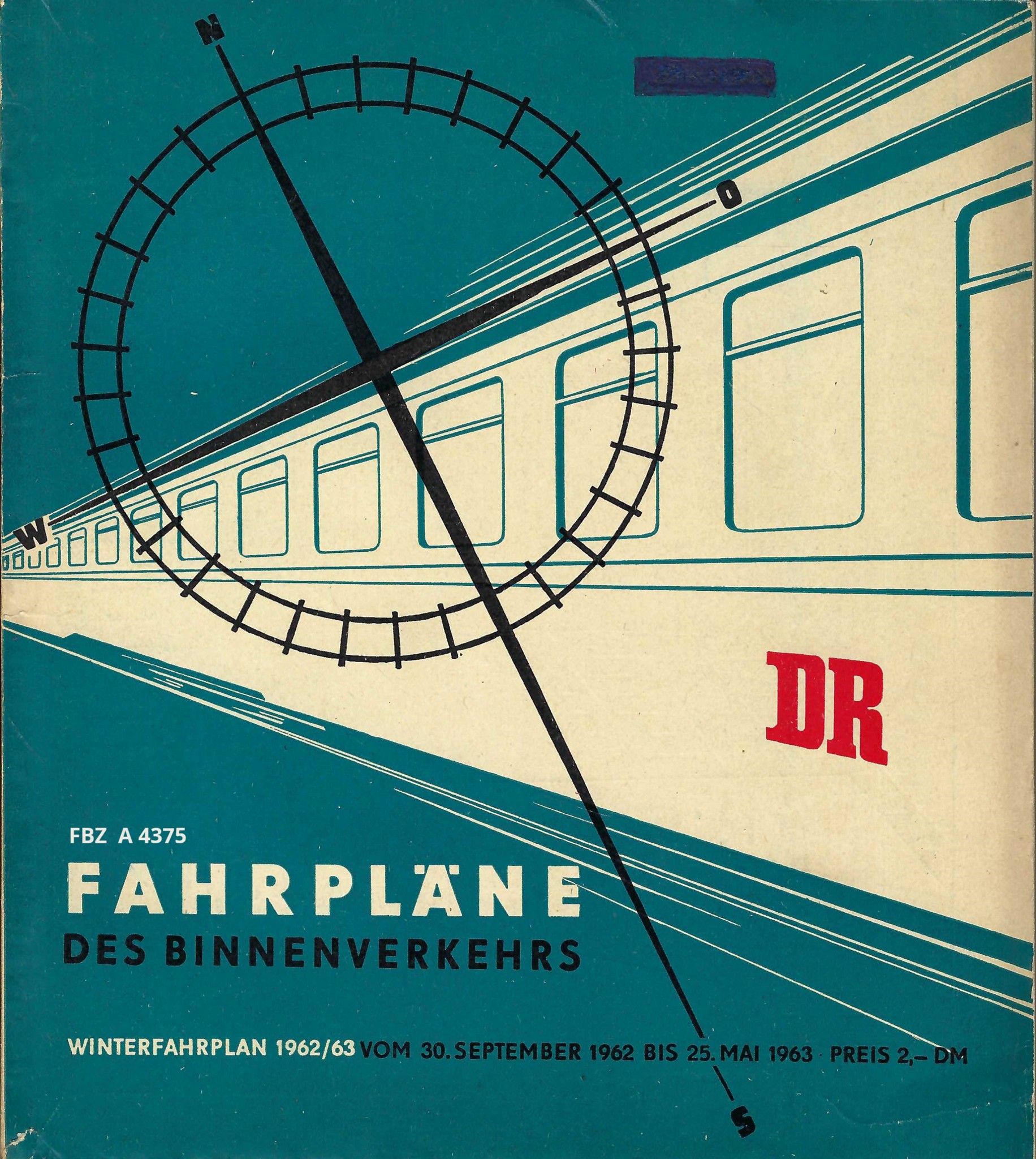 Bild von Fahrpläne des Binnenverkehrs - Winterfahrplan 1962/63