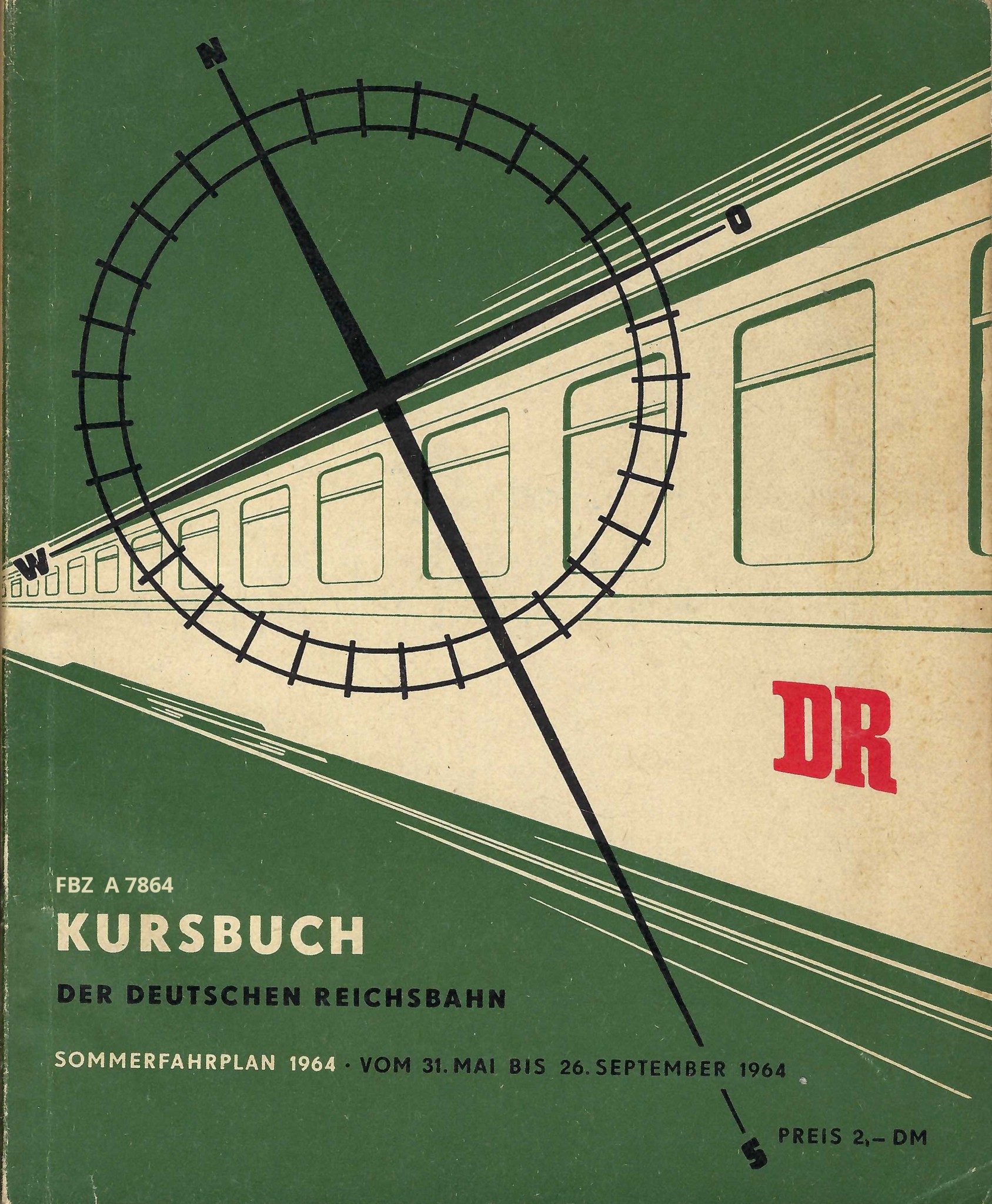 Bild von Kursbuch der Deutschen Reichsbahn - Sommerfahrplan 1964