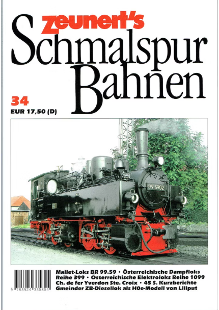 Bild von ZEUNERT'S SCHMALSPURBAHNEN - Band 34